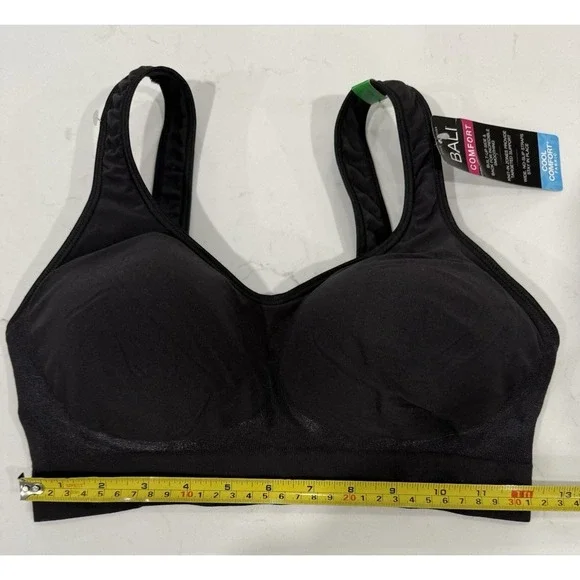 Bali Comfort Cool Comfort Flex Fit Wireless Bra Sz Large Hook & Eye Closure NWT - Picture 5 of 10